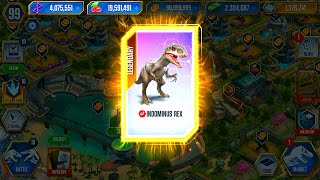 SEARCH FOR INDOMINUS REX VS INDOMINUS REX BATTLE  JURASSIC WORLD THE GAME [upl. by Brazee]