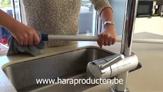 Hoge ramen wassen met telescoopstang en verlengstukken HaRa [upl. by Isis466]