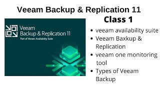 Veeam Backup and Replication 11 Introduction Full Training Series in english [upl. by Claybourne]