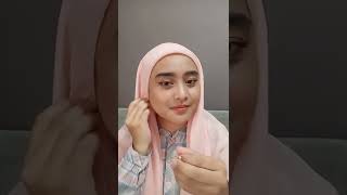 Tutorial Simple Hijab Anting Segiempat shorts shortsvideo short tutorial tutorialhijab [upl. by Eenet]