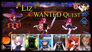 Saber Wars II WANTED Quest Liz Three  Elizabeth  Budget Darius Setup FGO [upl. by Marty]