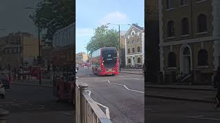 pushing to the limits SLN Rout 277 to Dalston Junction at Limehouse Police Station YY66PHV 12410 [upl. by Veron]