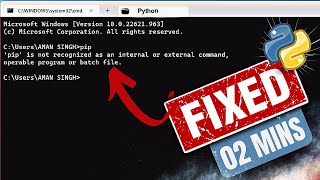 Fix pip not recognized issue in Python Windows 2023 [upl. by Stan]