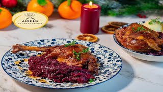 Gänsekeulen mit Rotkohl Hausmannskost [upl. by Sasnak]