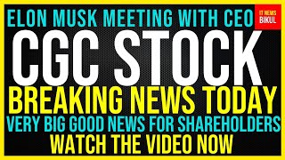 CGC Stock  Canopy Growth Corp Stock Breaking News Today  CGC Stock Price Prediction  CGC Stock [upl. by Aicercal137]