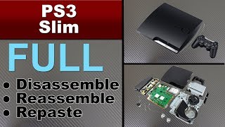 HOW TO CLEAN AND REPASTE YOUR PS3 SLIM  playstation 3 slim console [upl. by Ordnasil]