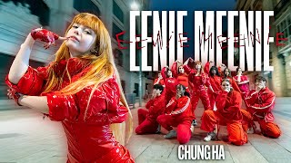 KPOP IN PUBLIC CHUNG HA 청하  EENIE MEENIE  Dance Cover by EST CREW from Barcelona [upl. by Aryas683]