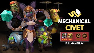 THE MECHANICAL CIVETS 🤖🐱💥 6 MECH 1 CIVET  GEM ARTISAN CARRY ⭐ AUTOCHESS 37 ♟️ [upl. by Annol]