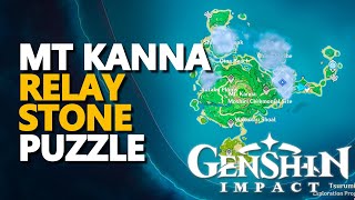 Mt Kanna Relay Stone Puzzle Genshin Impact [upl. by Agee56]