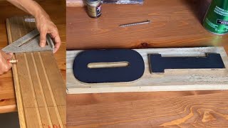 💡How to Make a Solar Powered Illuminated HOUSE NUMBER Sign DIY💡 [upl. by Enuahs]