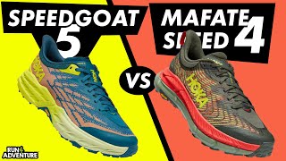 HOKA SPEEDGOAT 5 vs MAFATE SPEED 4  Which one is better  Run4Adventure [upl. by Htnicayh]