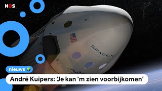 Eerste raket van SpaceX met astronauten wordt gelanceerd [upl. by Schreck]