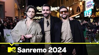 Sanremo 2024 tutti gli artisti sul Green Carpet  MTV News Italia [upl. by Seaden]