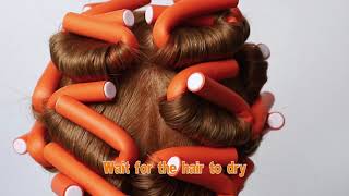 How to use Flexi Rods on straight hair to easily create heatfree curls [upl. by Stephen]