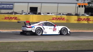 Porsche 991 RSR pure loud Sound Sebring Interational Raceway [upl. by Assillam800]