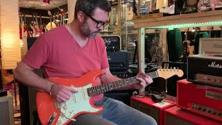 Kauffmann scooped stratocaster pickups demo [upl. by Oijres]