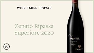 Wine Table provar Zenato Ripassa Superiore 2020 [upl. by Karlise]