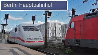 ICE Flixtrain i Snälltåget na stacji Berlin Hauptbahnhof [upl. by Phyllis593]