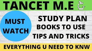 HOW TO PREPARE FOR TANCET ME  STUDY PLAN  TIPS AND TRICKS [upl. by Rudin]