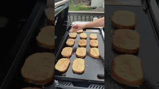 French Toast on the Weber Slate griddle [upl. by Nyletak]