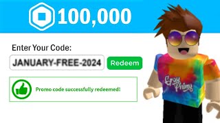 This SECRET Promo Code Gives FREE ROBUX Roblox January 2024 [upl. by Ecinnej]