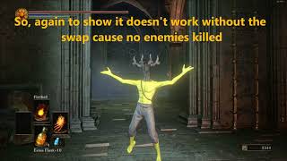 DS3 Parting Flame Free Estus without killing enemies  weapon art swap [upl. by Aihseit]