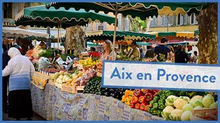 A walk through the markets in Aix en Provence [upl. by Losyram]