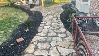 How to Install a FLAGSTONE Path WITHOUT using Gravel or Roadbase [upl. by Chivers]