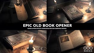 Old Book Opener  After Effects Template  ★ AE Templates [upl. by Uhsoj178]