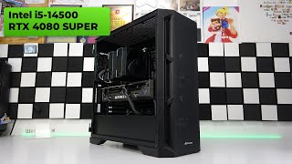 Intel i5 14500  RTX 4080 SUPER 👽 Built a sleek allblack gaming PC without any RGB lighting  Test [upl. by Christianson]