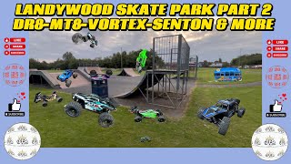 LANDYWOOD SKATE PARK 2 with DR8MT8VORTEXSENTON amp MORE fun rccar MT8 [upl. by Clerc]