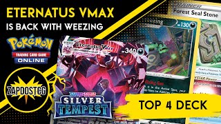 Top 4 Eternatus VMAX Galarian Weezing Deck From Kyoto Pokemon TCG [upl. by Anaul901]