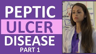 Peptic Ulcer Disease Nursing Pathophysiology Treatment  Gastric Ulcer vs Duodenal Ulcer Part 1 [upl. by Anneuq]