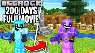 I Survived 200 Days in Minecraft Bedrock [upl. by Anali]