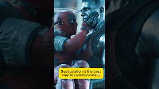 Gesticulation is the best way to communicate🤣 deadpool marvel backstreetboys spiderman [upl. by Sheree]