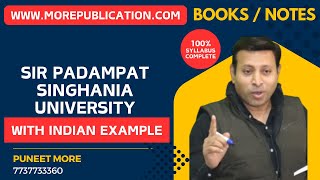 SIR PADAMPAT SINGHANIA UNIVERSITY SPSU  ACCOUNTS BOOKS  MATHS BOOKS  STATISTICS BOOKS [upl. by Nevlin]