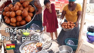 Authentic GHANA party BOFROT TOOGBEI  PUFF PUFF recipe  easy way wet version [upl. by Bruni118]