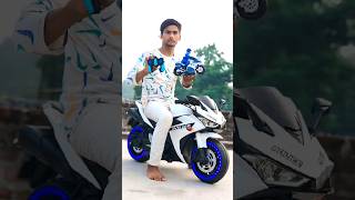 RC 4x4 R15 ke sath police bike ki testing and unboxing 🏍️ bike shorts [upl. by Roice]