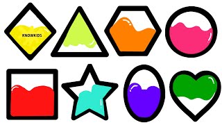 Learn to draw geometric shapesshapes drawing activity for kidseducational video2d shapes drawing [upl. by Atsyrhc]