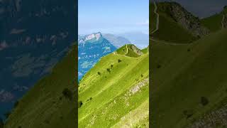 That stunning view when you hike in Switzerland switzerland fronalpstock nature shorts [upl. by Feigin]