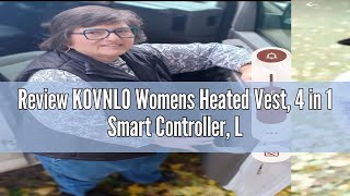 Review KOVNLO Womens Heated Vest 4 in 1 Smart Controller Lightsout Design Lightweight Heating Ve [upl. by Malone440]