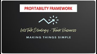 Profitability Framework 22  Case Frameworks  Management Consulting [upl. by Ahseem]