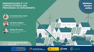 Presentación convocatorias del programa de CE Implementa 5º y 6º [upl. by Yssac159]