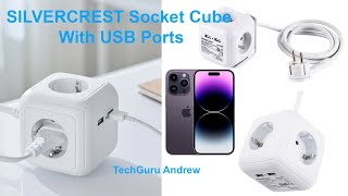 SILVERCREST Socket Cube With USB Ports REVIEW [upl. by Joo]