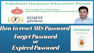 How to reset MIS Passwordhow to reset extended mis Password [upl. by Higinbotham]