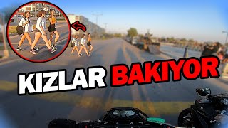 KAWASAKI Z800 SÜRDÜM  KIZLARIN TEPKİLERİ  MOTOVLOG [upl. by Asa376]