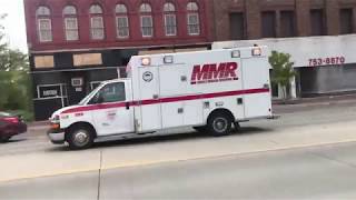 Saginaw MI MMR ambulance responding from downtown Saginaw [upl. by Nylatsirhc945]