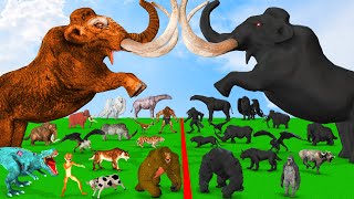 Prehistoric Mammals VS Shadow Itself Mammals Size Comparison Mammoth Dinosaur Animal Epic Battle [upl. by Laehctim]