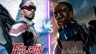 War Machine VS Falcon Sam Wilson Captain America  VS Battle  Hindi  World Of Superheroes [upl. by Wally568]