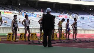 Track and field M１００ｍ 準決勝3組 JrOlympics陸上20101023 [upl. by Keil384]